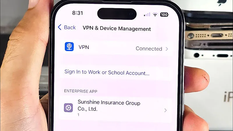 Màn hình Device Management iOS hiển thị tùy chọn trust developer Hitclub